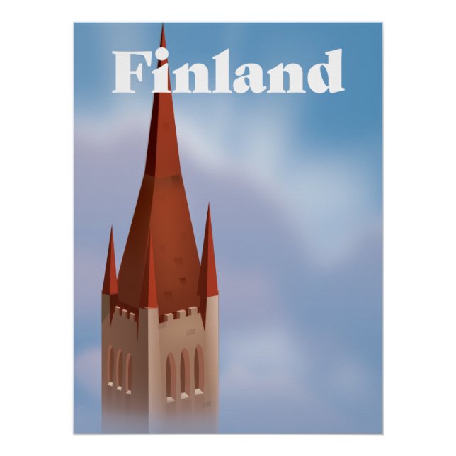 Poster Église de Finlande (Devant)