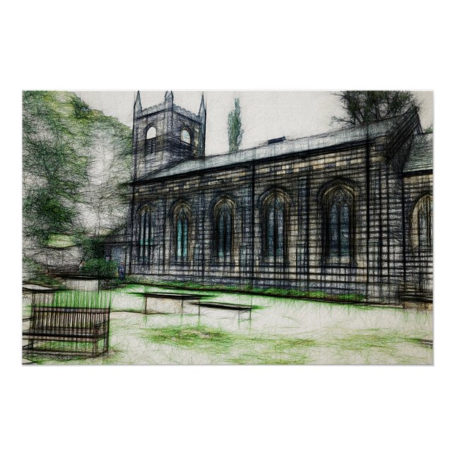 Poster Église Sainte-Marie, Luddenden (Devant)