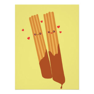 Poster Eglises espagnoles romantiques Sugary au chocolat