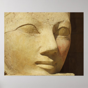 Poster Egypte ancienne Hatshepsut statue temple voyage