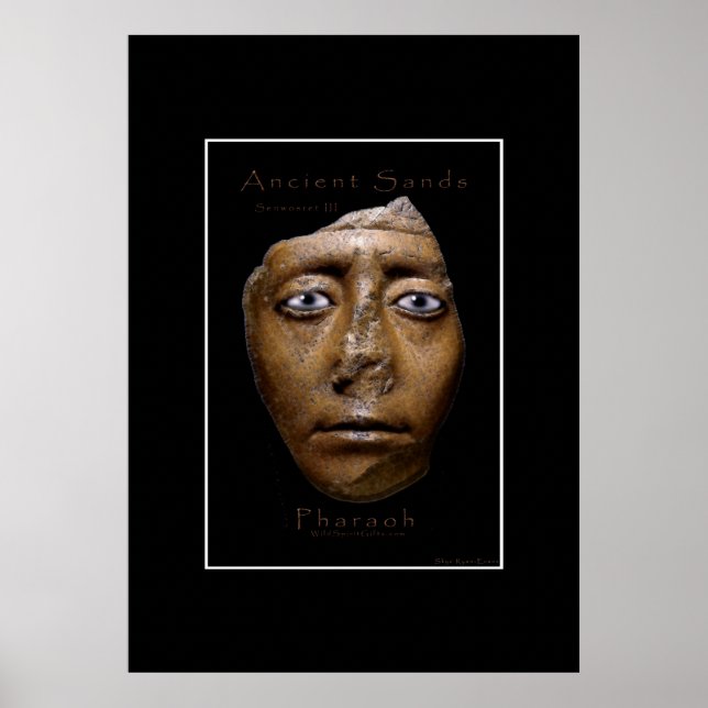 Poster égyptien Pharaon Face Art (Devant)