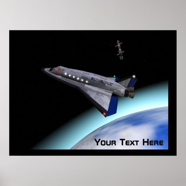 Poster El Al Space Shuttle (Devant)