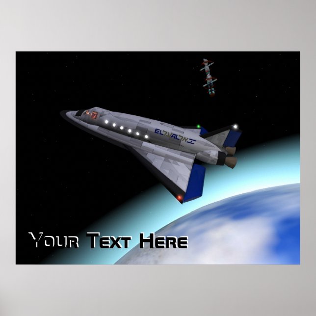 Poster El Al Space Shuttle (Devant)
