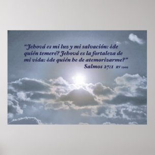 Poster EL Cielo d'escroquerie de 27:1 de Salmos