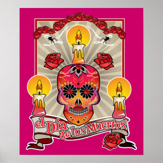 Poster El Dia De Los Muertos - Jour des Morts