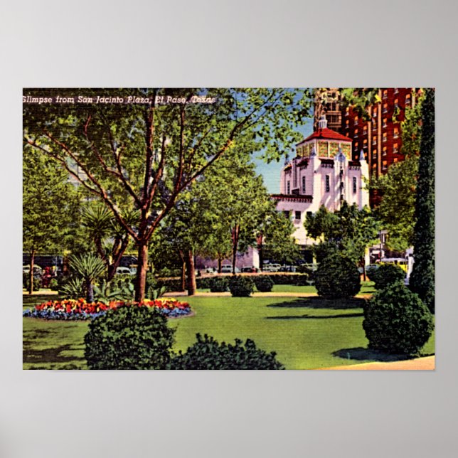 Poster El Paso, Texas Plaza 1940 (Devant)