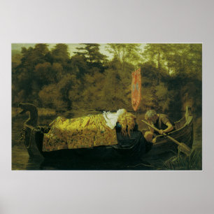 Poster Elaine, or The Lily Maid of Astolat, 1870