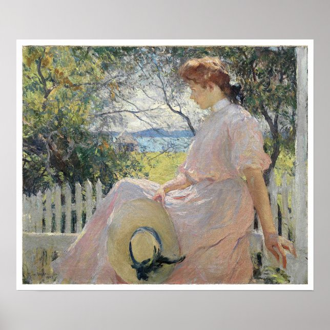 Poster Eleanor, Frank Weston Benson (Devant)