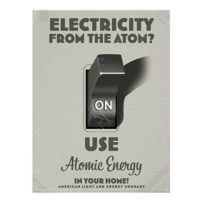 Poster Électricité de l'atome  (Devant)