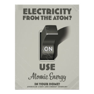 Poster Électricité de l'atome 