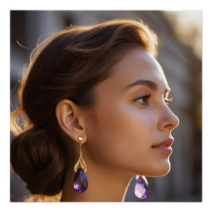 Poster Élégance Amber Light