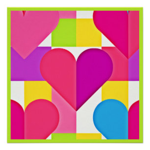 Poster Élégance de l'amour chic : Bliss romantiques