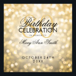 Poster Elegant 80th Birthday Party Glitter Lights Gold<br><div class="desc">Elegant 80th Birthday Party Glitter Lights Gold banner template.</div>