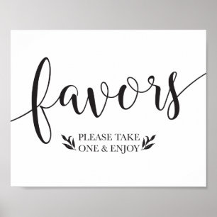 Poster Élégant floral Favorisant Mariage