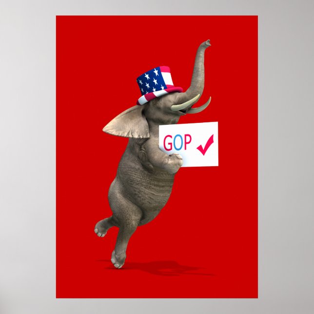 Poster Eléphant GOP (Devant)