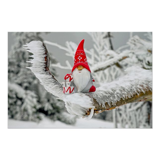Poster Elfe dans la tempête de glace avec des présentateu (Devant)