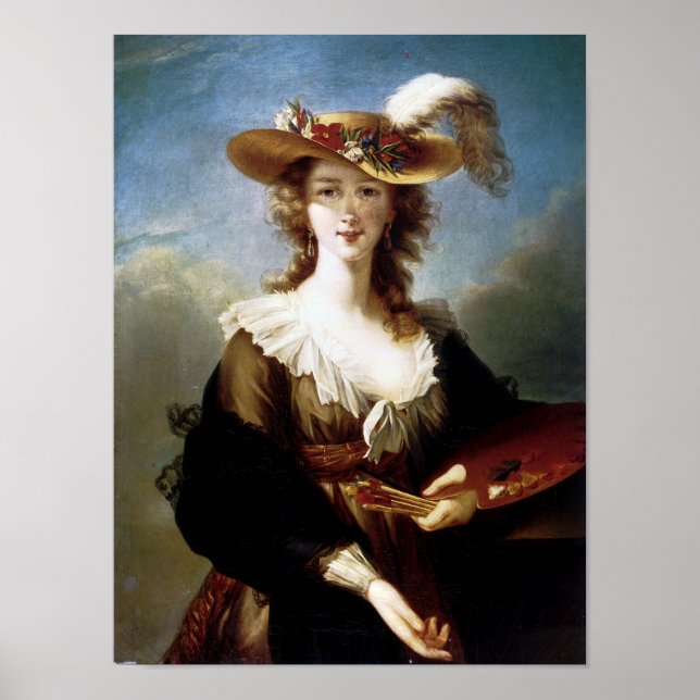 Poster Elisabeth Vigee-Lebrun Self Portrait (Devant)