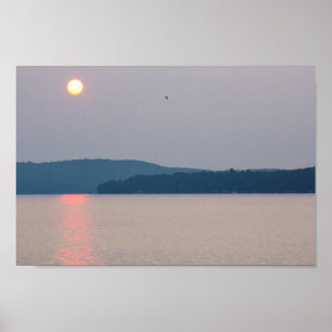 Poster Elk Lake Sunrise, Michigan