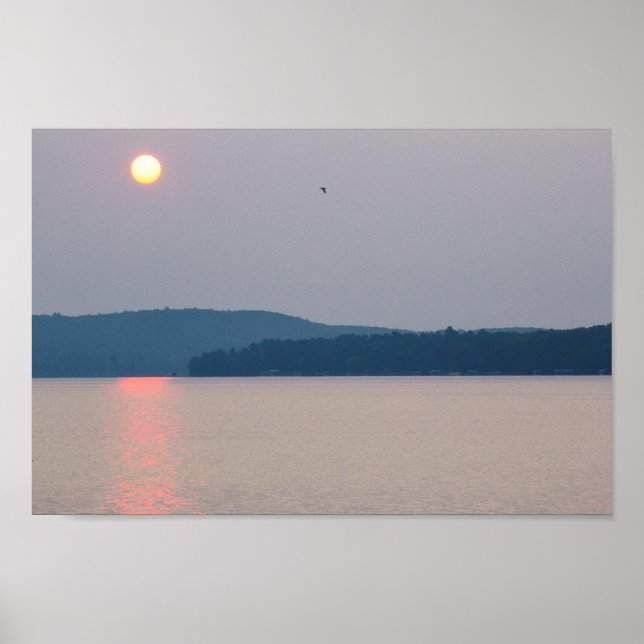 Poster Elk Lake Sunrise, Michigan (Devant)