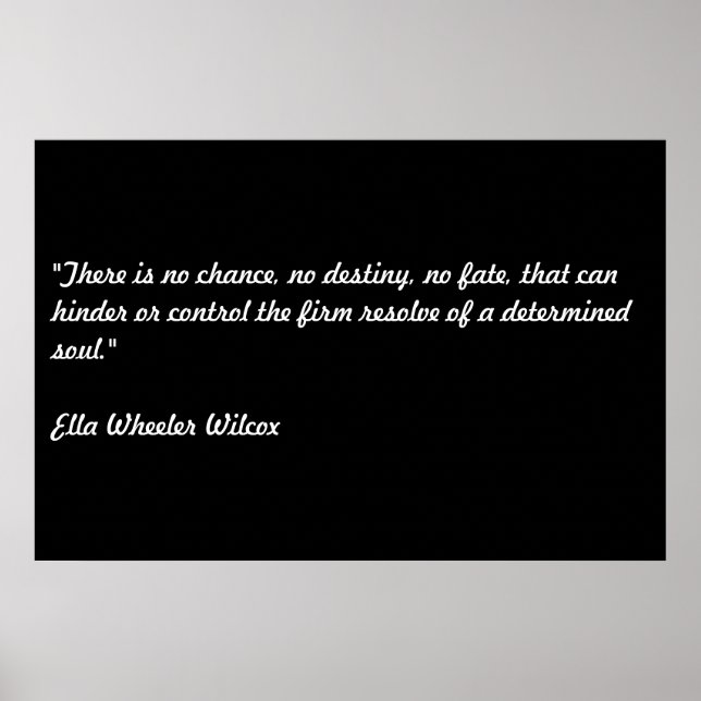 Poster Ella Wheeler Wilcox (Devant)