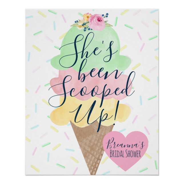 Poster Elle a été prise Glace Mariage (Devant)