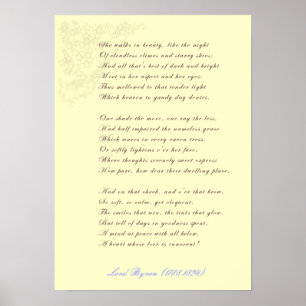 Poster Elle Marche Dans L'Affiche De Beauté