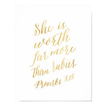 Elle vaut bien plus que des rubis