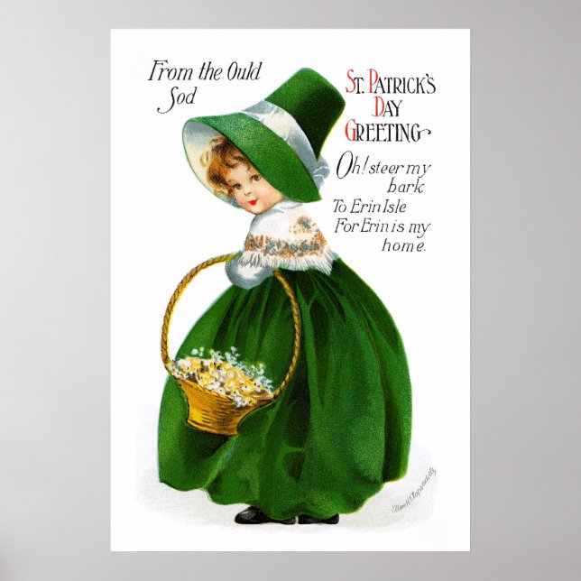 Poster Ellen Clapsaddle's St-Patricks-Day Girl (Devant)