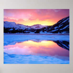 Poster Ellery Lake au coucher du soleil