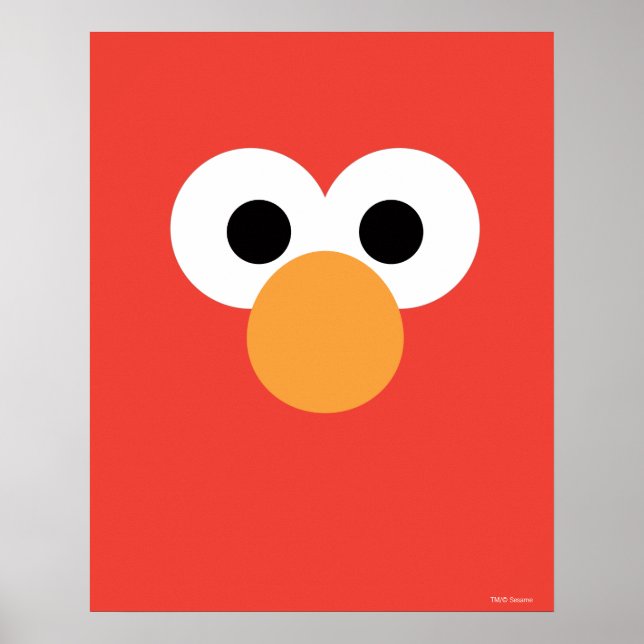 Poster Elmo Big Face (Devant)