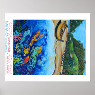 Poster Éloigné Avec L'Affiche Poisson