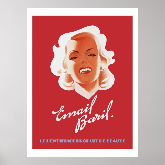 Poster Email Baril 1946 (Annonces Vintages en français) (Devant)