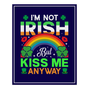 Poster embrassez-moi quand même irish humour design-63942