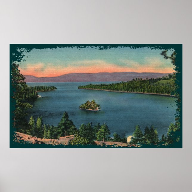 Poster Emerald Bay - Lake Tahoe Canvas Imprimer (Devant)