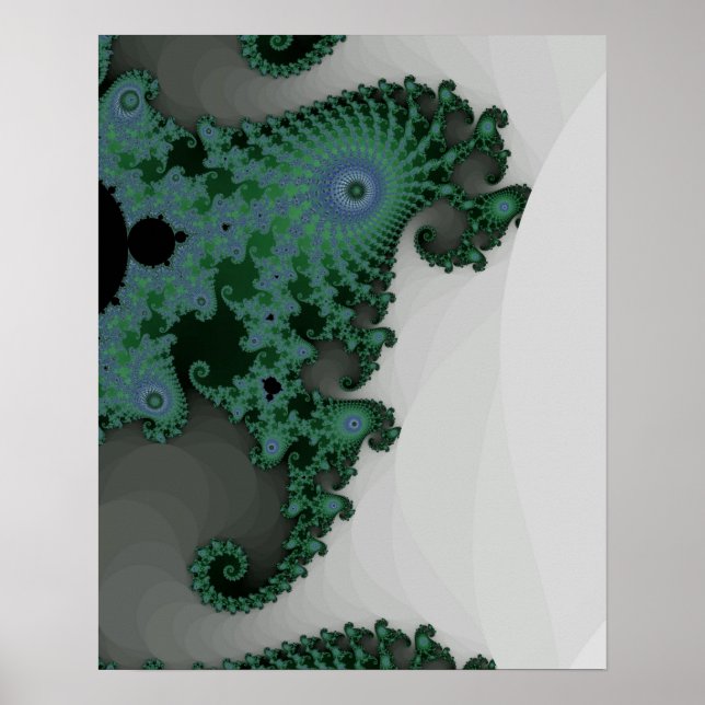 Poster Emerald Seahorse (Devant)
