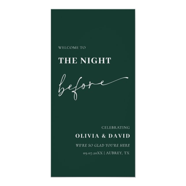 Poster Émeraude La Nuit Avant Le Dîner De La Répétition (Devant)