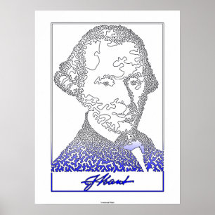 Poster Emmanuel Kant. Fondateur de la philosophie alleman