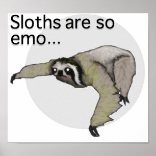 Poster Emo Sloth
