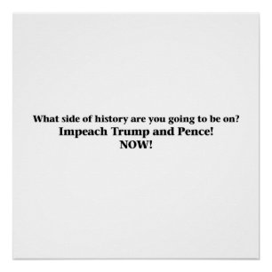 Poster Empêcher Trump et Pence
