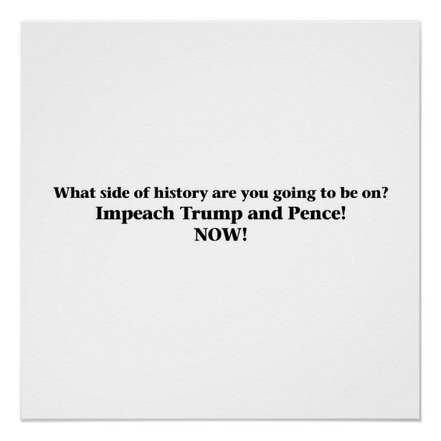 Poster Empêcher Trump et Pence (Devant)