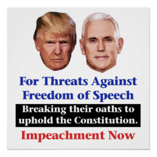 Poster Empêcher Trump et Pence