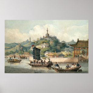 Poster Empereur des jardins de la Chine, palais impérial