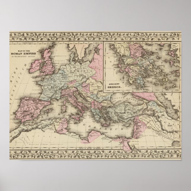 Poster Empire romain, Grèce (Devant)
