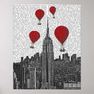 Poster Empire State Building et Red Hot Air Ballots