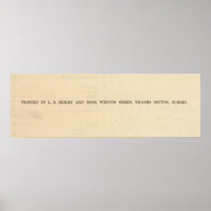 Poster Empreinte d'une ANNONCE 1828 historique d'atlas