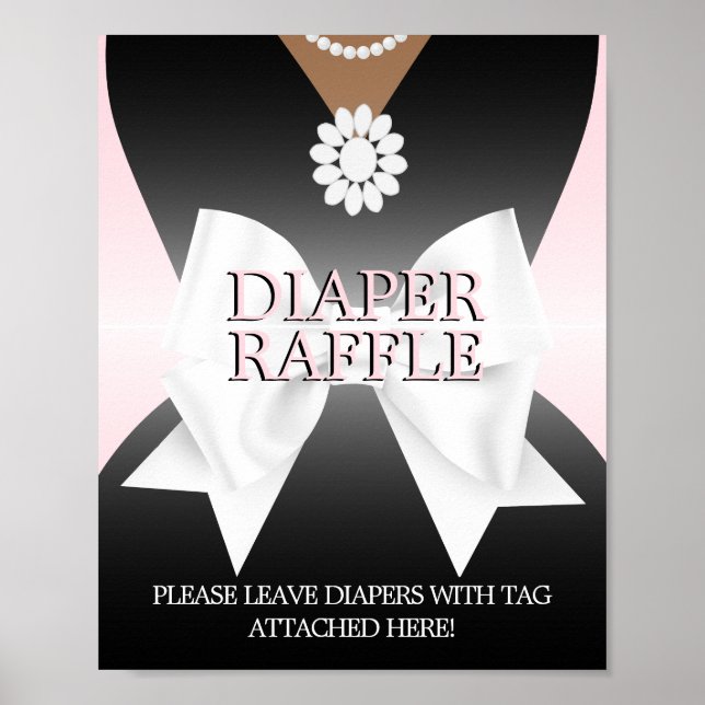 Poster en Baby shower Tiffany  Refus de couches (Devant)