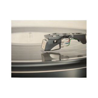 Poster En Bois Tourne-disques