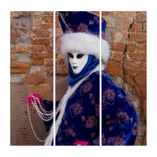 Poster En Costume De Carnaval À Venise