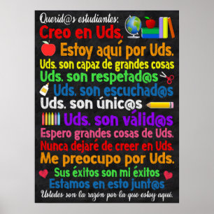 Poster en espagnol