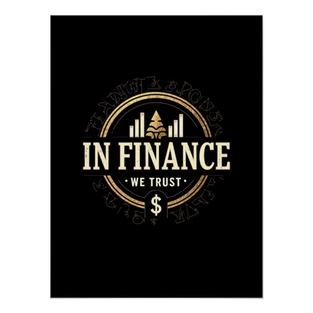 Poster En finance, nous faisons confiance - finance class (Devant)